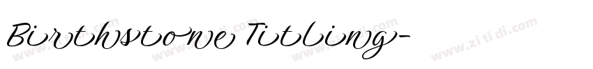 Birthstone Titling字体转换